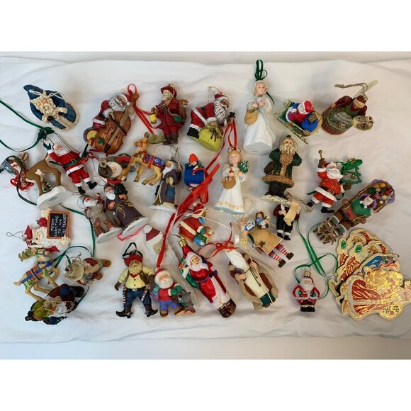Vintage 90s Christmas Ornament Collection 36 Pieces C9050 - Picture 1 of 16